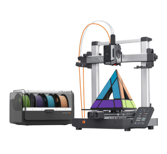 3D-принтер Anycubic Kobra 3 V2 Combo, ACE Pro Multicolor, камера 720P, швидкість 600 мм/с