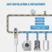 Мікронний осадовий фільтр для колодязної води VEVOR Spin Down Filter BSK-T2-N12-G, 40 , 3/4