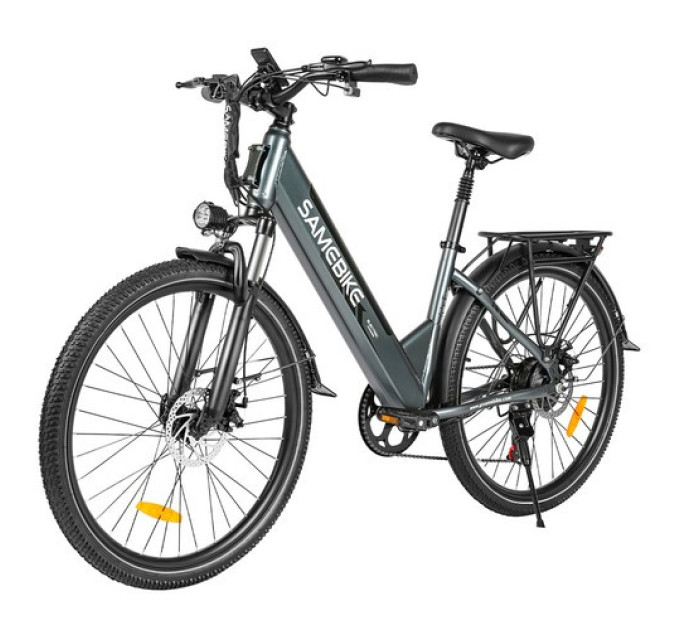 Електричний велосипед SAMEBIKE RS-A01 Pro-T, двигун 500 Вт, акумулятор 36 В 15 Аг - сірий