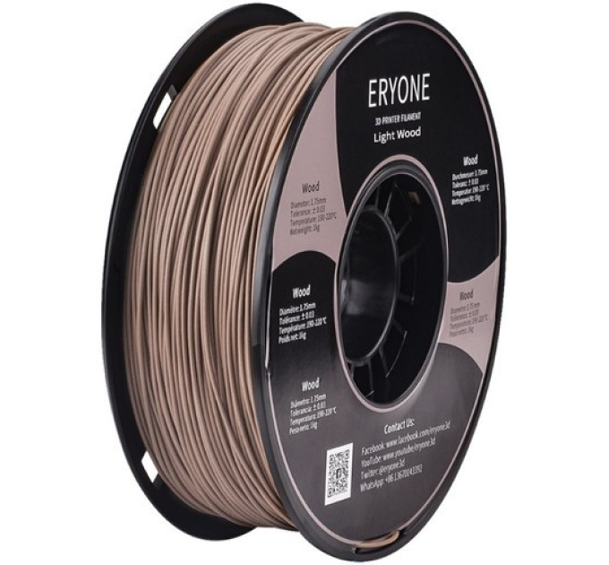 Філамент для 3D-друку ERYONE Wood PLA 1,75 мм 1 кг
