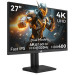 Ігровий монітор TITAN ARMY P2712V, 27-дюймовий швидкий IPS, 3840×2160@160Hz та 1920×1080@320Hz