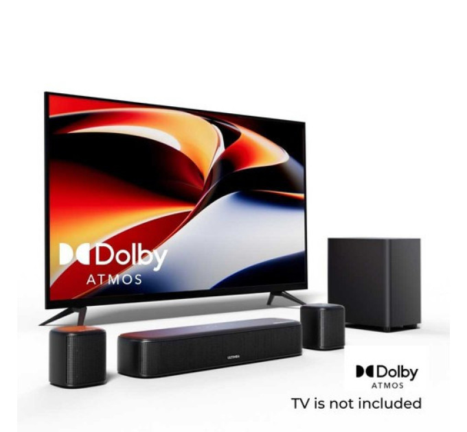 Саундбар Ultimea Aura A50 Pro 5.1, Dolby Atmos, система об'ємного звучання для телевізора
