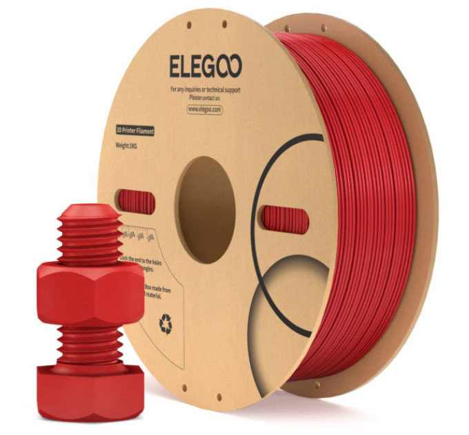 Філамент ELEGOO ABS Red 1KG 1.75mm, 1kg (50.203.0643)