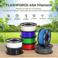 Філамент  Flashforge ASA - 3 кг нитки (1 кг білого + 1 кг чорного + 1 кг натурального кольору)