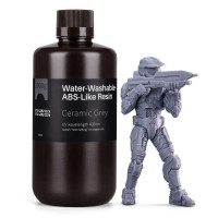 Фотополімерна смола для 3D принтера ELEGOO Water Washable ABS-Like Resin 1000G Ceramic Grey