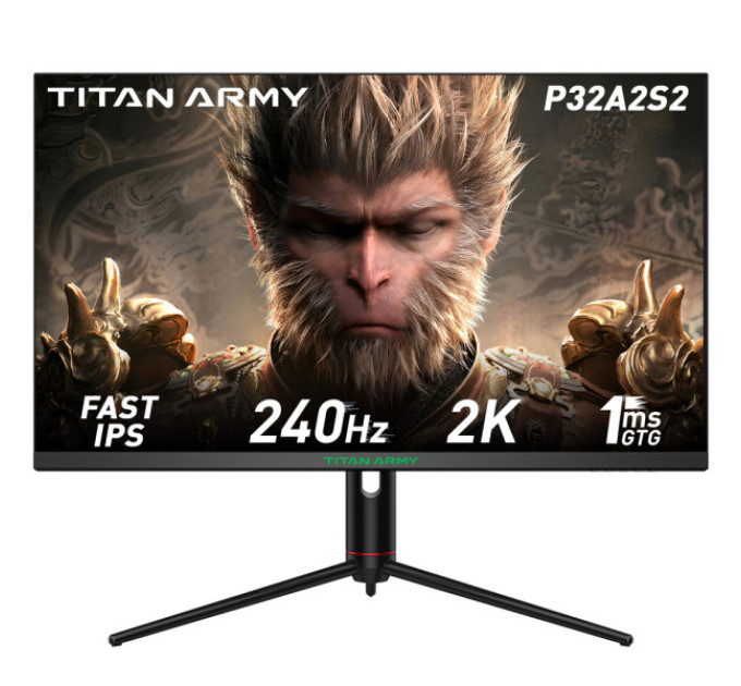 Ігровий монітор TITAN ARMY P32A2S2,  2K  240 hz із роздільною здатністю 2560 x 1440