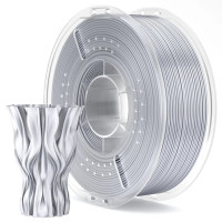 Філамент ELEGOO PLA Silk Silver Grey 1.75mm, екологічна паперова котушка, 1kg (50.203.0692)