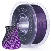 Філамент ELEGOO PLA Silk Black Purple 1.75mm, екологічна паперова котушка, 1kg (50.203.0466)