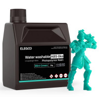 Фотополімерна смола для 3D принтера ELEGOO Water Washable ABS-Like Resin 2000G Mint Green