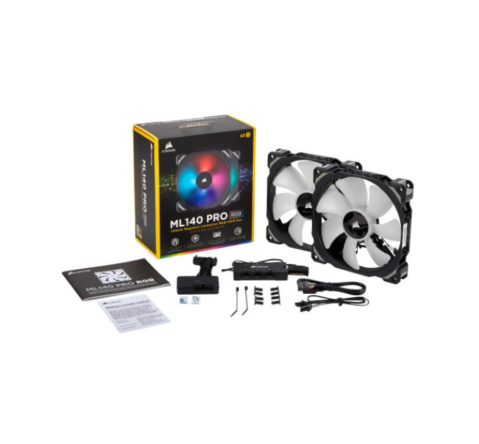 Кулер Corsair ML140 Pro LED RGB Fan 2х140 мм
