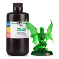 Фотополімерна смола для 3D принтера ELEGOO ABS-Like3.0 plus resin 1000G Clear Green