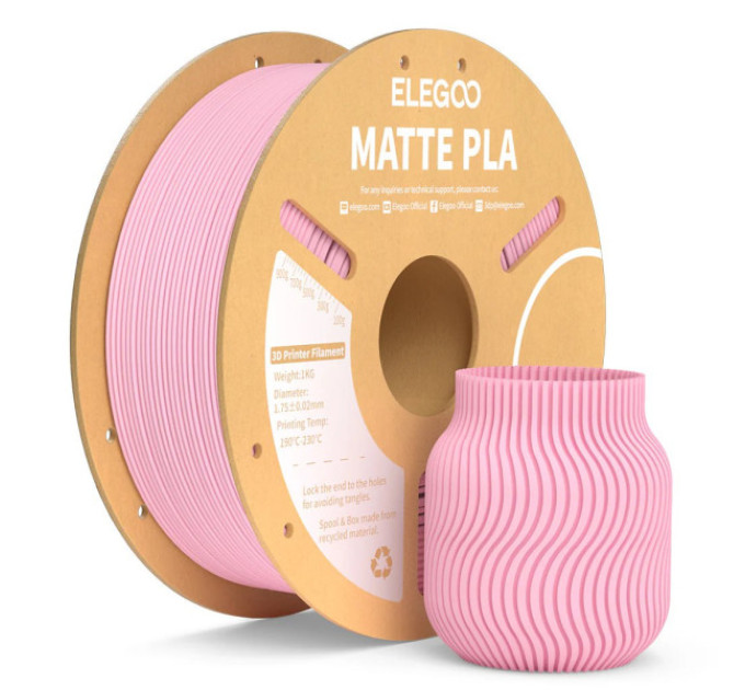 Філамент ELEGOO PLA Matte Sakura Pink 1.75mm, 1kg (50.203.0258)