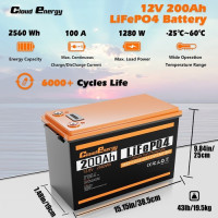 Акумулятор Cloudenergy 12V 200Ah LiFePO4