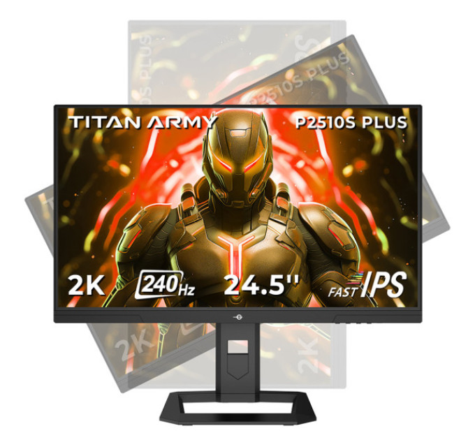 Ігровий монітор TITAN ARMY P2510S PLUS 24,5 дюйма, швидкий IPS-екран 2560*1440 16:9,  240 Гц