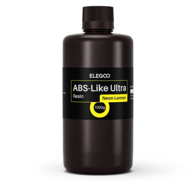Фотополімерна смола для 3D принтера ELEGOO ABS-Like Ultra Resin 1000G Neon-Lemon