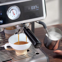 Кавоварка HiBREW H7A, 20 бар, система подвійного бойлера, 30 рівнів помелу, місткість зерен 250 г