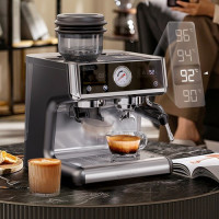 Кавоварка HiBREW H7A, 20 бар, система подвійного бойлера, 30 рівнів помелу, місткість зерен 250 г