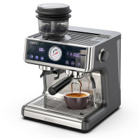 Кавоварка HiBREW H7A, 20 бар, система подвійного бойлера, 30 рівнів помелу, місткість зерен 250 г