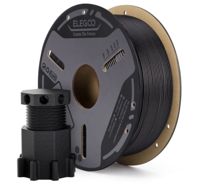 Філамент ELEGOO PETG-CF Carbon Fiber Black 1KG 1.75mm, 1kg (50.203.0634)