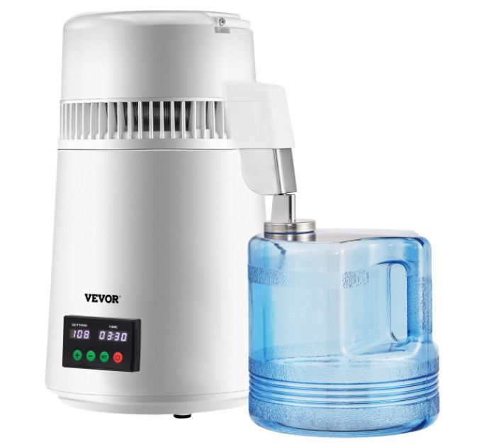 Дистилятор чистої  води VEVOR YMK40208 4 л Білий
