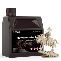Фотополімерна смола для 3D принтера ELEGOO Water Washable Resin 8k 2КG Vanilla