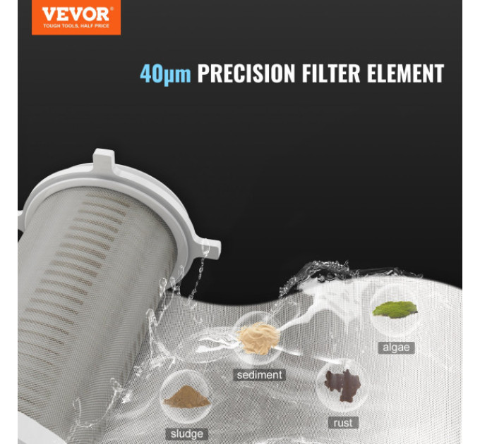 Осадовий фільтр для свердловини VEVOR Spin Down Filter BSK-T1-Z1-G , 3/4