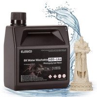 Фотополімерна смола для 3D принтера ELEGOO Water Washable ABS-Like Resin 8k 2000G Vanilla
