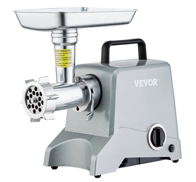Професійна електрична м'ясорубка VEVOR 1A-PG612G, 2,27 кг/хв 575 Вт 