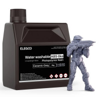 Фотополімерна смола для 3D принтера ELEGOO Water Washable ABS-Like Resin 2000G Ceramic Grey