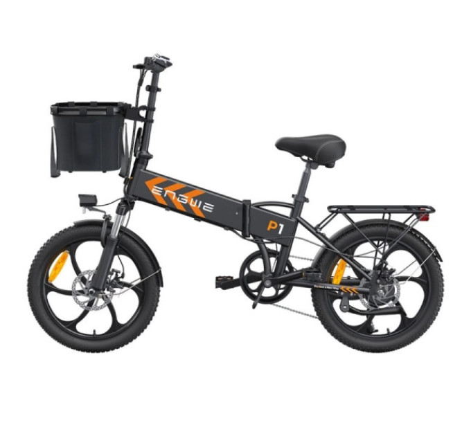 Електровелосипед ENGWE P1 250W Motor 25km/h 36V 13Ah Battery 7 Gears Max 100km Range чорний