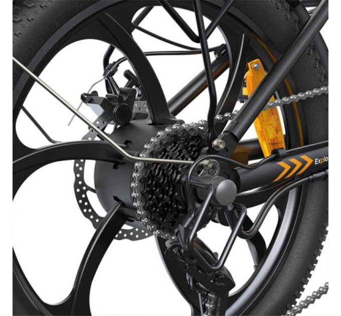 Електровелосипед ENGWE P1 250W Motor 25km/h 36V 13Ah Battery 7 Gears Max 100km Range чорний