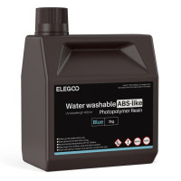 Фотополімерна смола для 3D принтера ELEGOO Water Washable ABS-Like Resin 2000G Blue