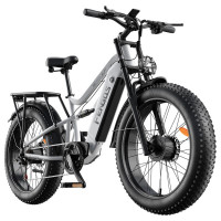 Електричний велосипед FENGQS H6PRO, двигун 1000 Вт*2, акумулятор 52 В 17,5 Аг - чорний