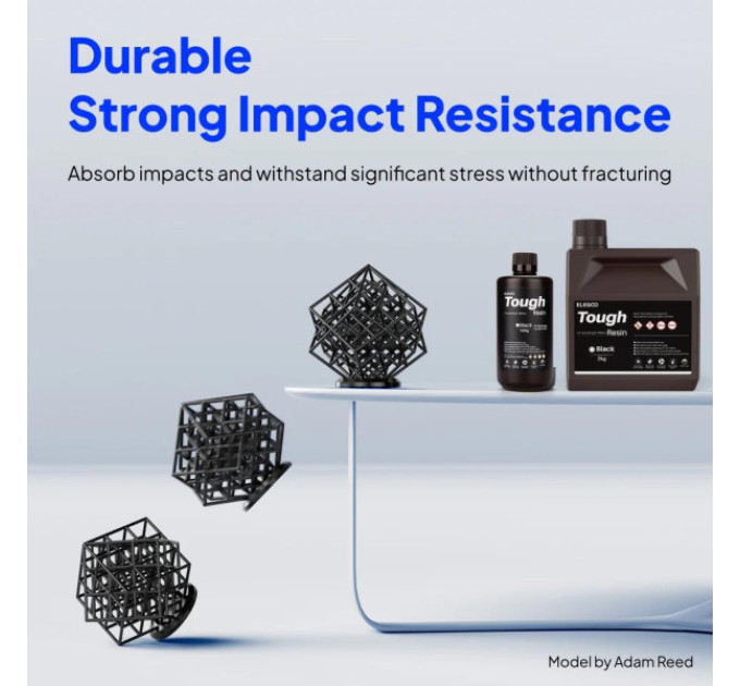 Фотополімерна смола для 3D принтера ELEGOO Tough Resin 1000g Black