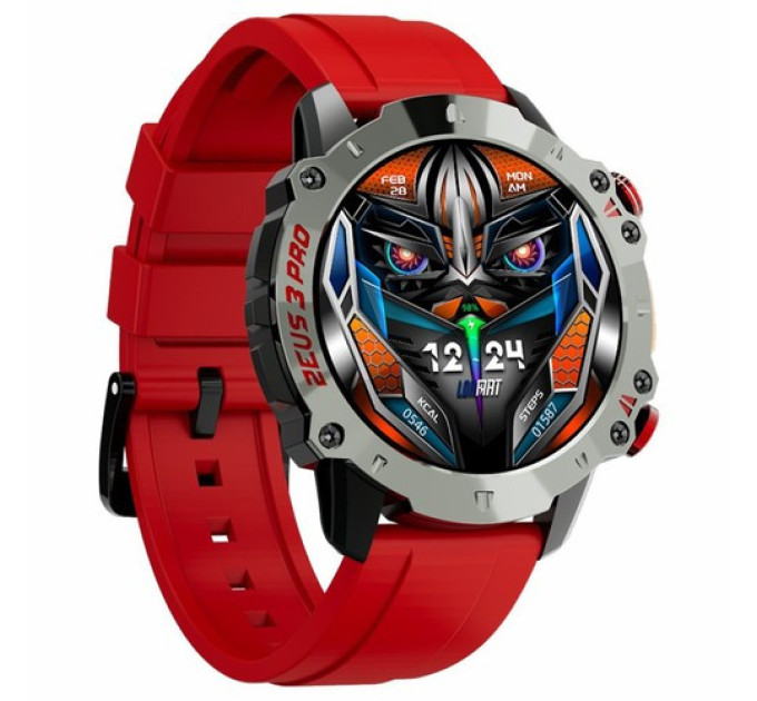 Смарт-годинник LOKMAT ZEUS 3 Pro червоний