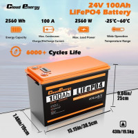 Акумулятор Cloudenergy 24V 100Ah LiFePO4