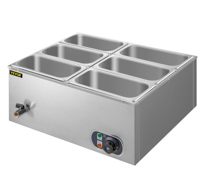 Підігрівач для буфетів VEVOR 6 x 5,3 л