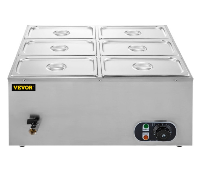 Підігрівач для буфетів VEVOR 6 x 5,3 л