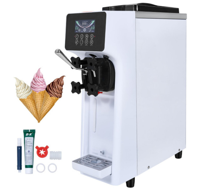 Машина для м'якого морозива VEVOR BQL-9200ST, продуктивність 10 л/год, один смак