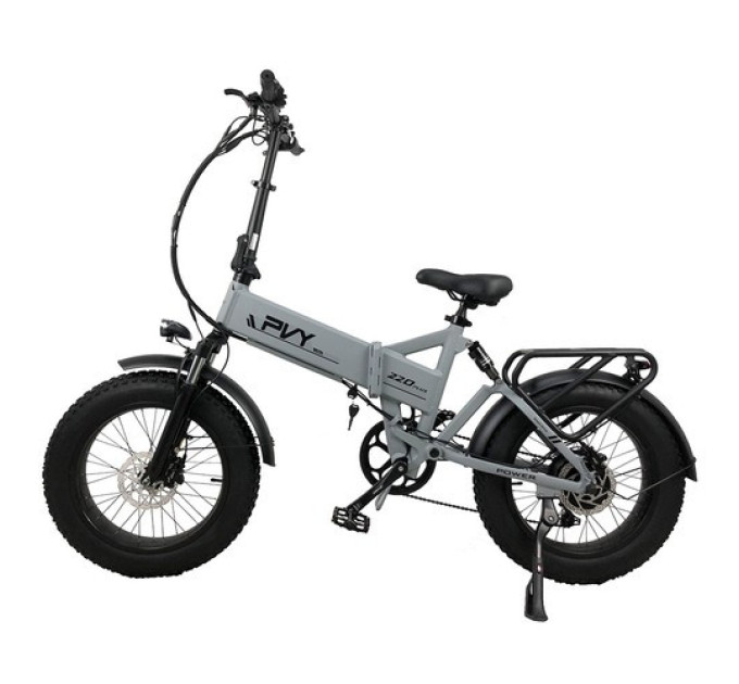 Складний електровелосипед PVY Z20 Plus 1000W 48V 16.5Ah акумулятор - сірий