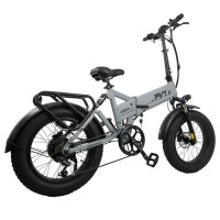Складний електровелосипед PVY Z20 Plus 1000W 48V 16.5Ah акумулятор - сірий