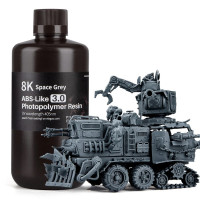 Фотополімерна смола для 3D принтера ELEGOO ABS-Like 3.0 8k resin 1000G Space Grey