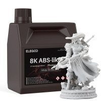 Фотополімерна смола для 3D принтера ELEGOO ABS-Like 3.0 8k resin 2000G White Smoke