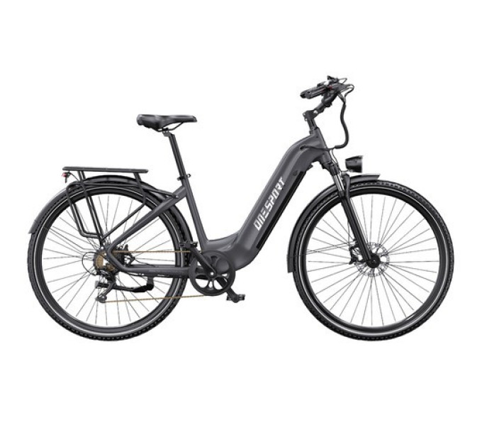 Електричний велосипед ONESPORT OT05 Pro, двигун 250 Вт, акумулятор 36 В 22,5 Аг - сірий