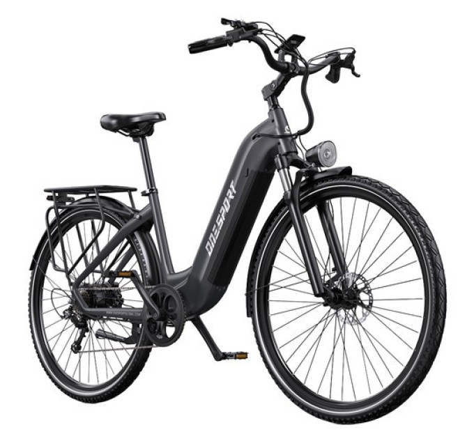 Електричний велосипед ONESPORT OT05 Pro, двигун 250 Вт, акумулятор 36 В 22,5 Аг - сірий