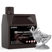 Фотополімерна смола для 3D принтера ELEGOO Water Washable Resin 8k 2КG White Smoke