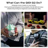 3D-принтер QIDI TECH Q2 – висока точність, сопло 370°C, камера зі штучним інтелектом, 270×270×256 мм