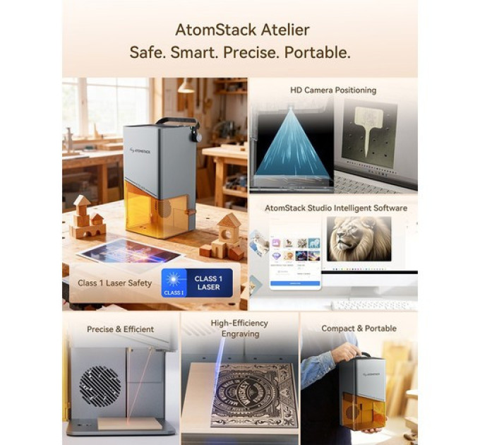 Гравірувальний верстат ATOMSTACK Atelier 12 Вт