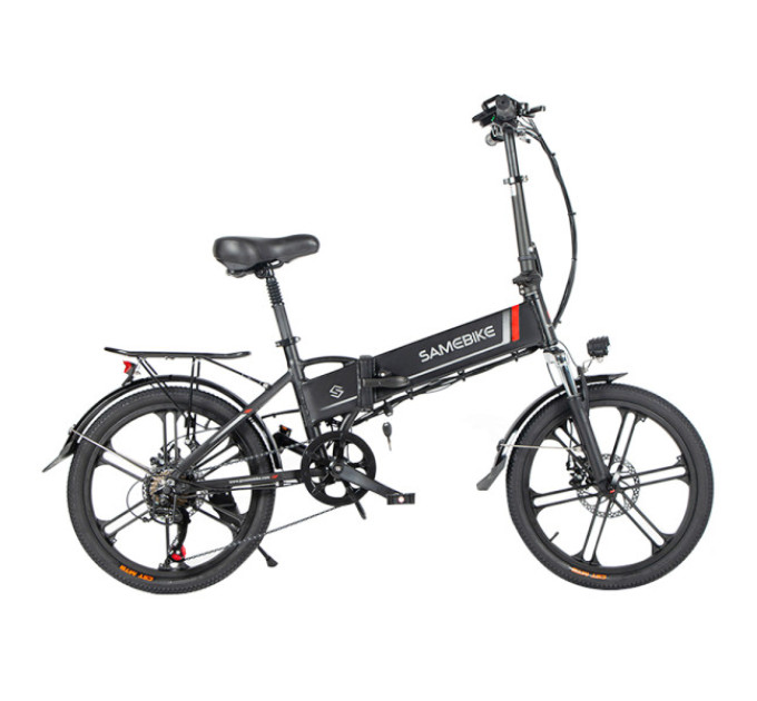 Складаний електричний мопед SAMEBIKE 20LVXD30-II, 20-дюймові шини, двигун 48 В 350 Вт - чорний