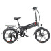 Складаний електричний мопед SAMEBIKE 20LVXD30-II, 20-дюймові шини, двигун 48 В 350 Вт - чорний